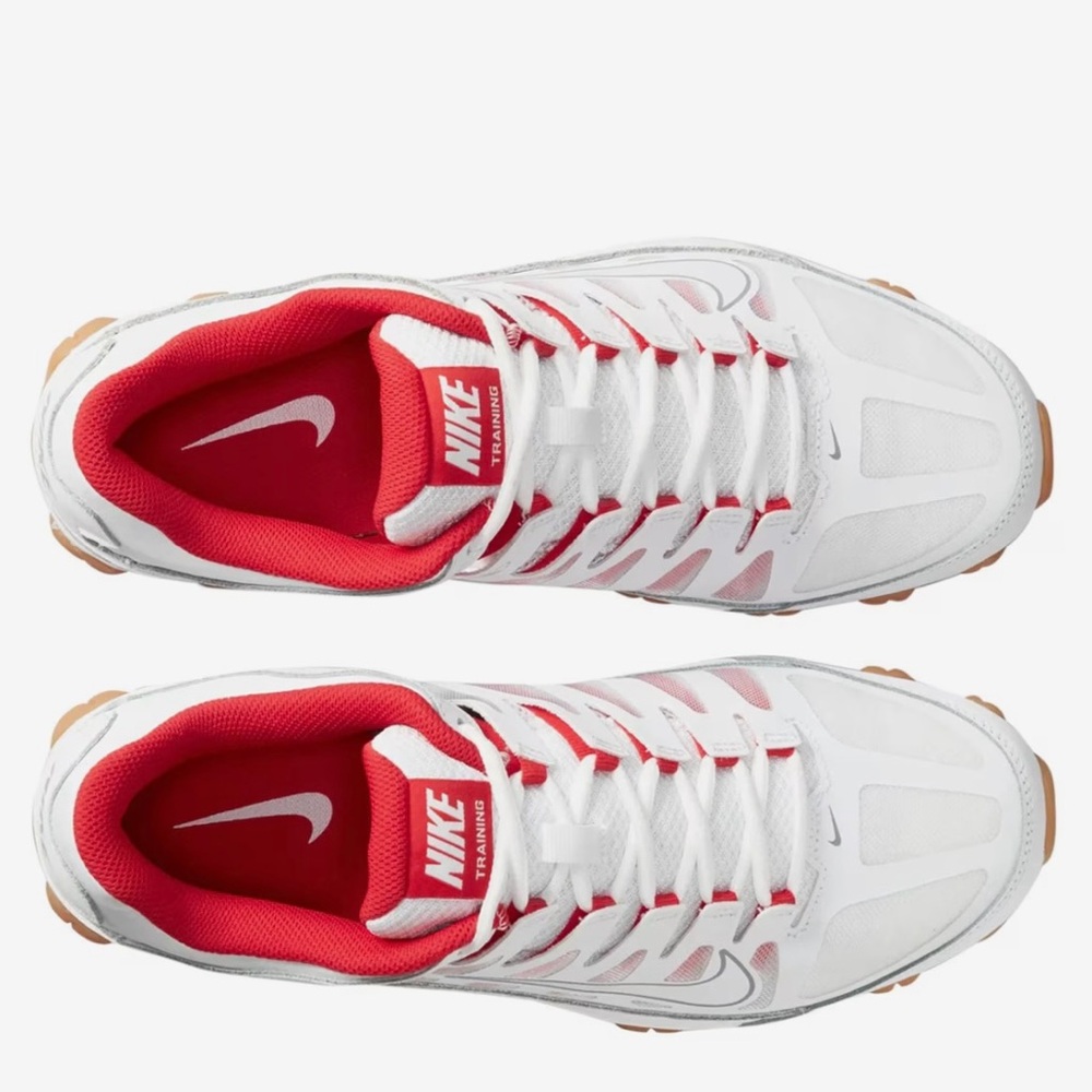 Nike Reax 8 TR Mesh White Wolf Grey Red 621716-103 Mens 13 NWOB - Picture 4 of 6